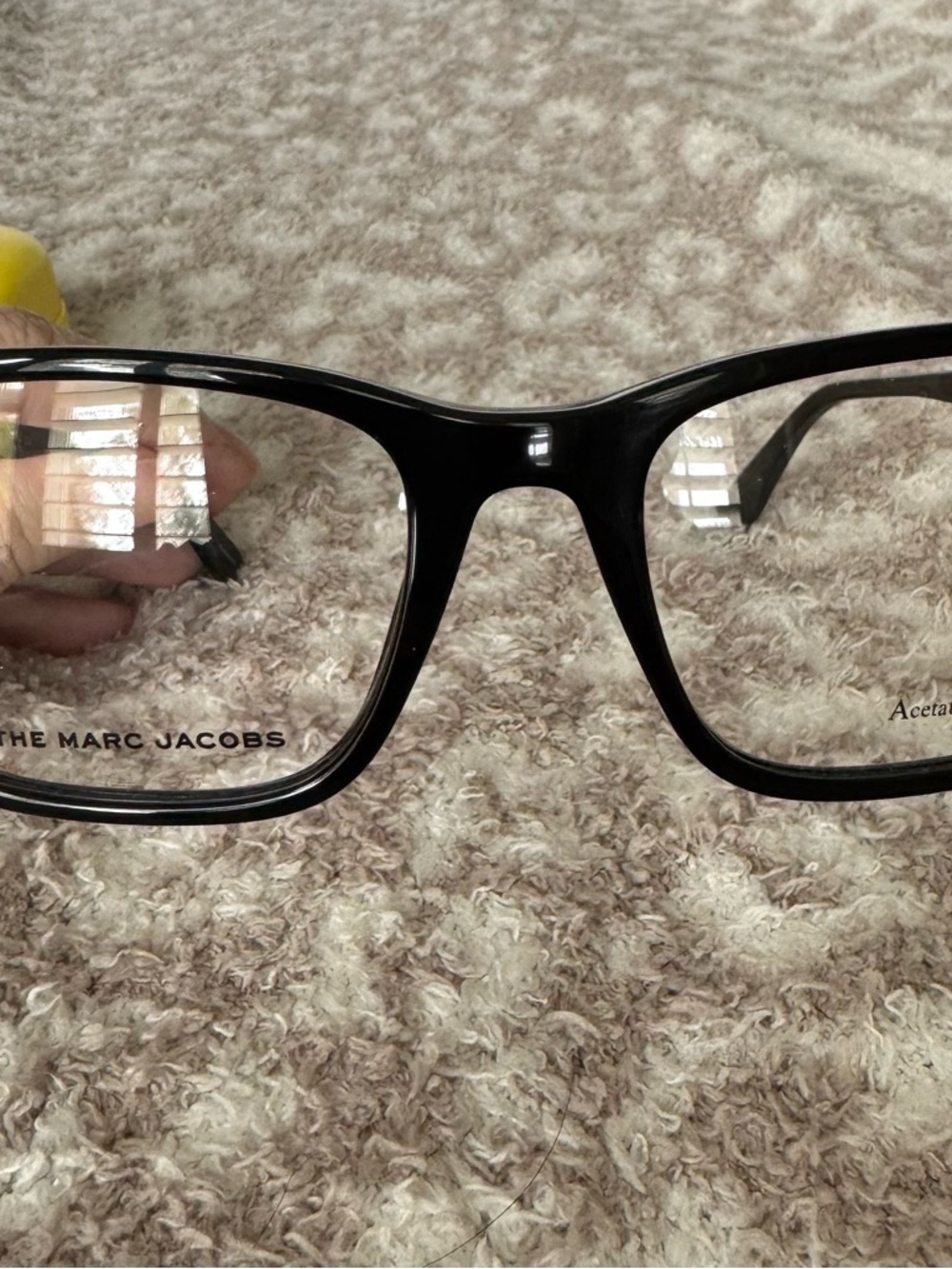 Marc Jacobs Black Acetate Glasses with Yellow Branded Case - Picture 2 of 3